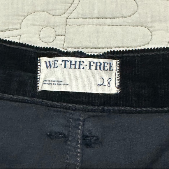 NWT Free People Risk Taker Straight Cord Pant 28 Black - Picture 7 of 10